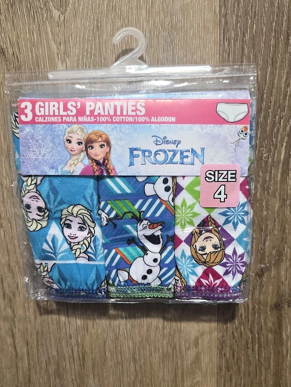 Disney Frozen Girls' Panties 3-Pack Girls Size 4 NWT 3-Pack